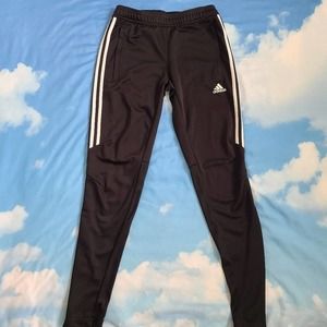 Adidas Black And White Striped Climacool Joggers SZ XS